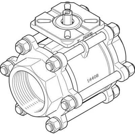 FESTO Ball Valve VZBA-3"-GG-63-T-22-F0710-V4V4T VZBA-3"-GG-63-T-22-F0710-V4V4T